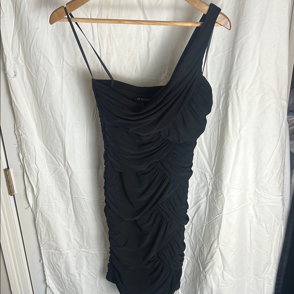 Elegant Black One Shoulder Dress